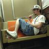 Photo: Chill Subway Passenger Smoking His E-Cig On 5 Train